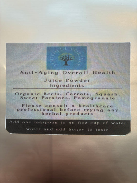 Anti-Aging- Eye Health=Overall Health Juice Powder